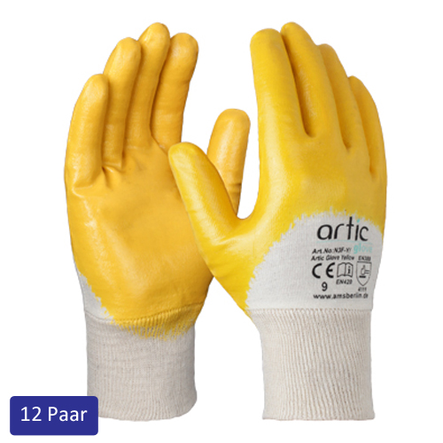 Nitrilhandschuh yellow, 12 Paar, artic.glove