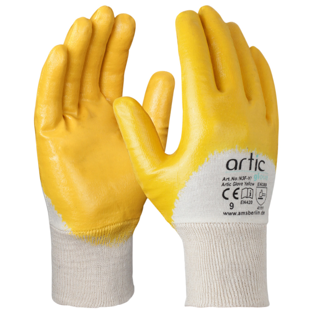 Nitrilhandschuh yellow, 12 Paar, artic.glove