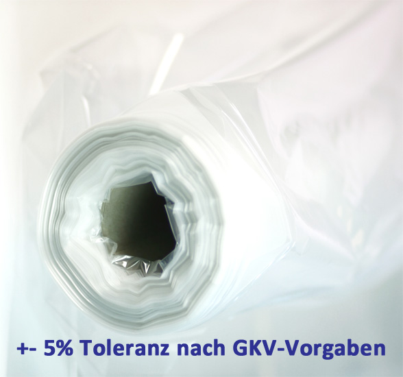 Baufolie transparent 2 m x 50 m, Stärke 0,15 mm - max. 5 Prozent Toleranz