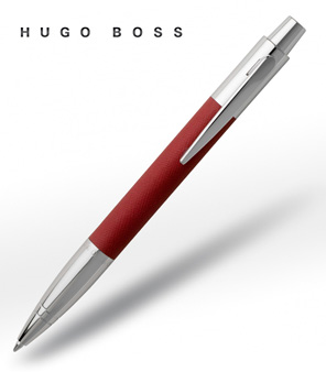 HUGO BOSS Ballpoint pen Saffiano Red