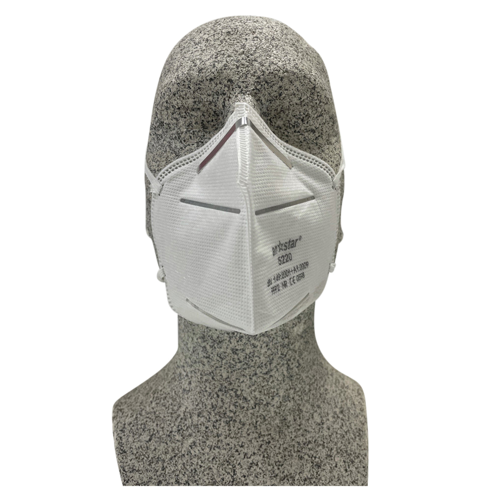 Atemschutzmaske, Feinstaubmaske FFP2 Faltmaske, Kopfbänder